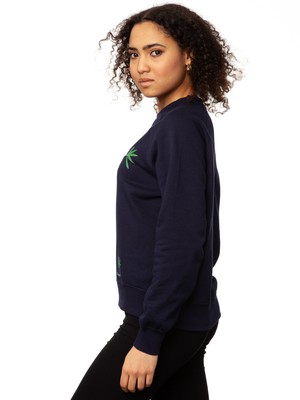 Faultier Raglan Sweater navy from FellHerz T-Shirts - bio, fair & vegan