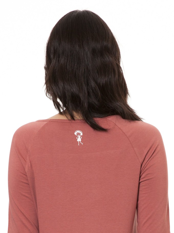 Raglan Longsleeve canyan rose from FellHerz T-Shirts - bio, fair & vegan Raglan Longsleeve canyan rose from FellHerz T-Shirts - bio, fair & vegan