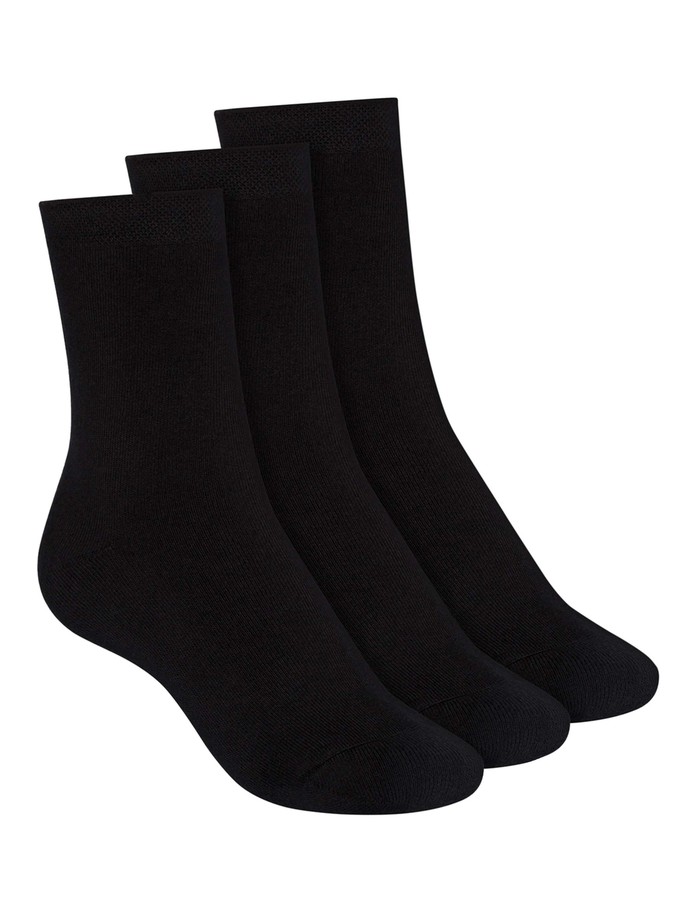 3er Pack Socken mit Bio-Baumwolle schwarz from FellHerz T-Shirts - bio, fair & vegan