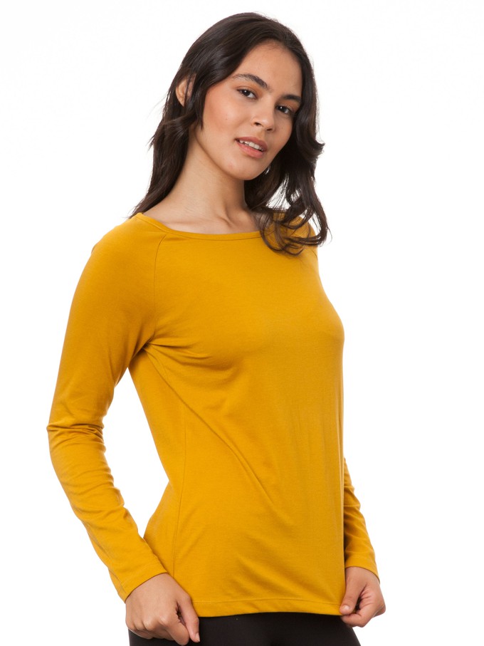 Raglan Longsleeve harvest gold from FellHerz T-Shirts - bio, fair & vegan Raglan Longsleeve harvest gold from FellHerz T-Shirts - bio, fair & vegan