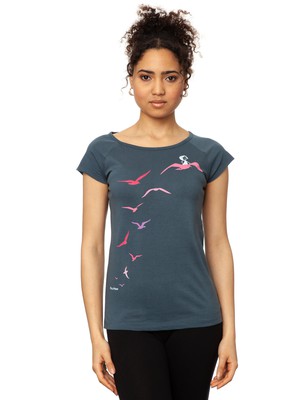 Möwenflug Cap Sleeve thundercloud from FellHerz T-Shirts - bio, fair & vegan