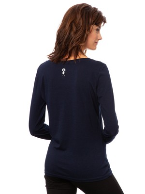 Longsleeve navy from FellHerz T-Shirts - bio, fair & vegan