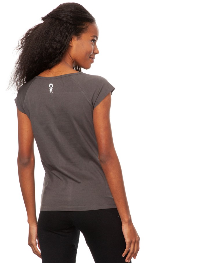 Gitarrenmädchen Cap Sleeve dark grey from FellHerz T-Shirts - bio, fair & vegan
