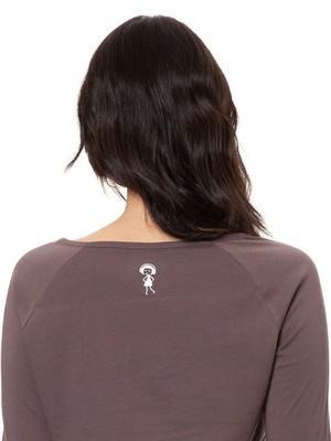 Raglan Longsleeve Sunrise volcanic grey from FellHerz T-Shirts - bio, fair & vegan Raglan Longsleeve Sunrise volcanic grey from FellHerz T-Shirts - bio, fair & vegan