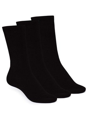 3er Pack warme Kuschel-Socken mit Bio-Baumwolle schwarz from FellHerz T-Shirts - bio, fair & vegan