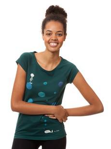 Walgesang Cap Sleeve deep teal via FellHerz T-Shirts - bio, fair & vegan