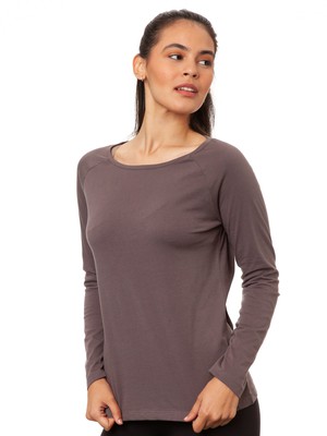 Raglan Longsleeve volcanic grey from FellHerz T-Shirts - bio, fair & vegan Raglan Longsleeve volcanic grey from FellHerz T-Shirts - bio, fair & vegan