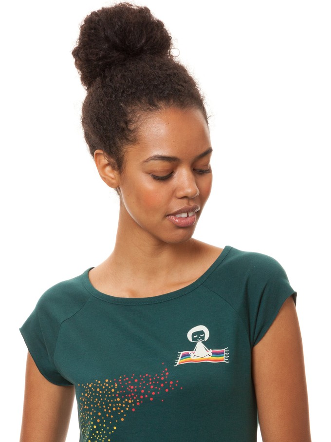 Ommm Cap Sleeve Deep Teal from FellHerz T-Shirts - bio, fair & vegan