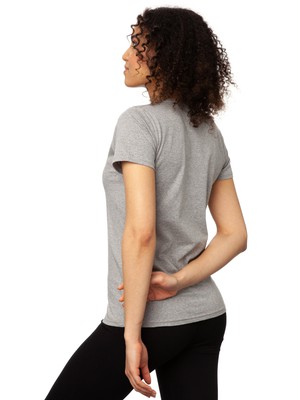 Gitarrenmädchen T-Shirt melange grey from FellHerz T-Shirts - bio, fair & vegan