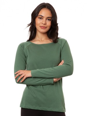 Raglan Longsleeve ivy green from FellHerz T-Shirts - bio, fair & vegan Raglan Longsleeve ivy green from FellHerz T-Shirts - bio, fair & vegan
