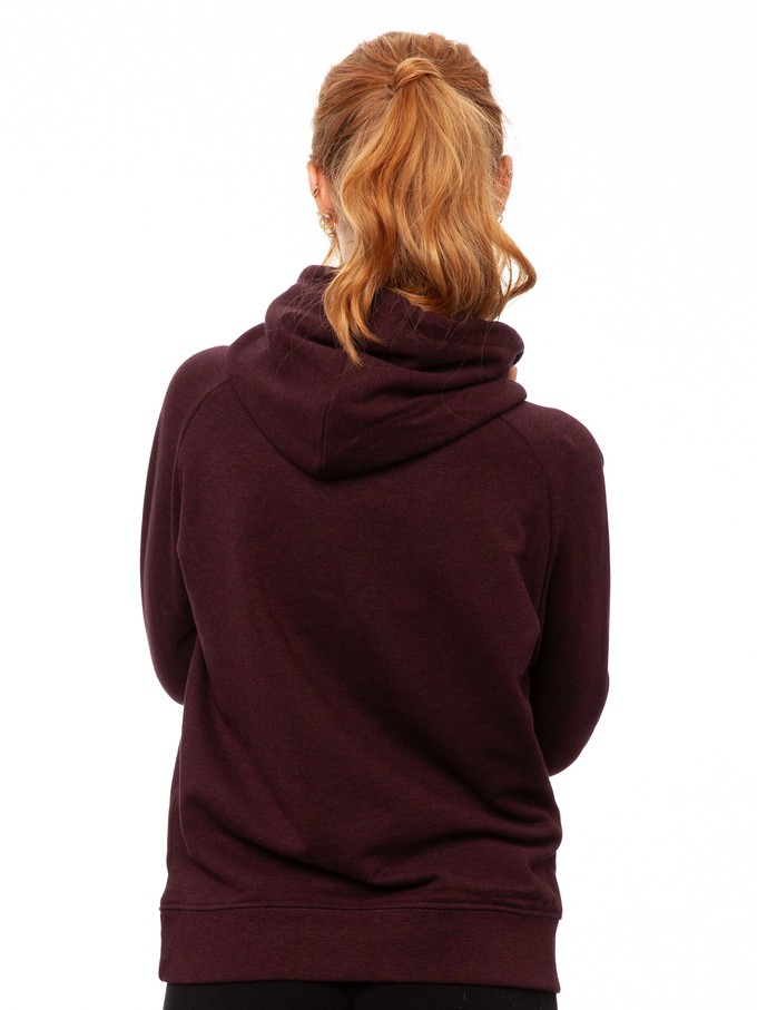 Hoodie Heather Grape Red from FellHerz T-Shirts - bio, fair & vegan