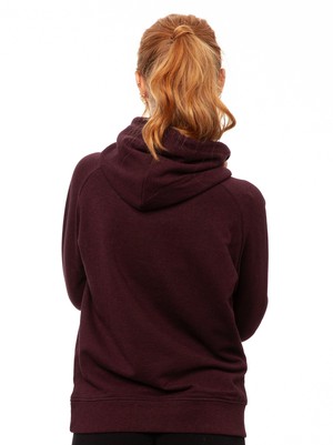 Hoodie Heather Grape Red from FellHerz T-Shirts - bio, fair & vegan