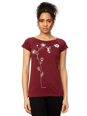 Schaukelmädchen Cap Sleeve ruby from FellHerz T-Shirts - bio, fair & vegan