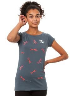 Libellenmädchen Cap Sleeve thundercloud via FellHerz T-Shirts - bio, fair & vegan