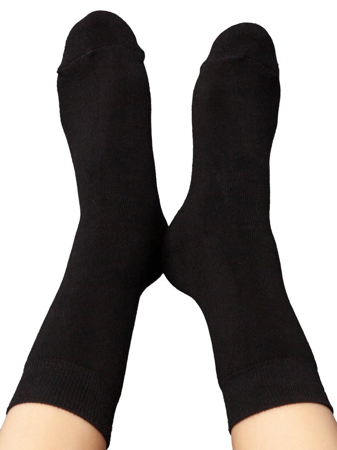 Warme Kuschel-Socken mit Bio-Baumwolle schwarz from FellHerz T-Shirts - bio, fair & vegan