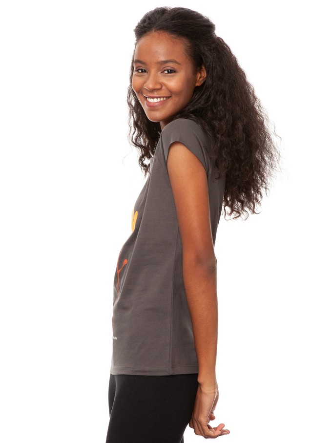 Gitarrenmädchen Cap Sleeve dark grey from FellHerz T-Shirts - bio, fair & vegan