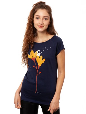Gitarrenmädchen Cap Sleeve midnight from FellHerz T-Shirts - bio, fair & vegan Gitarrenmädchen Cap Sleeve midnight from FellHerz T-Shirts - bio, fair & vegan