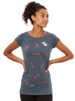 Libellenmädchen Cap Sleeve thundercloud from FellHerz T-Shirts - bio, fair & vegan Libellenmädchen Cap Sleeve thundercloud from FellHerz T-Shirts - bio, fair & vegan