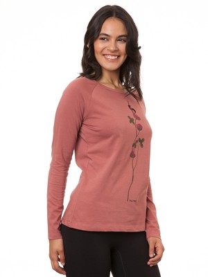 Raglan Longsleeve Glücksklee canyan rose from FellHerz T-Shirts - bio, fair & vegan Raglan Longsleeve Glücksklee canyan rose from FellHerz T-Shirts - bio, fair & vegan