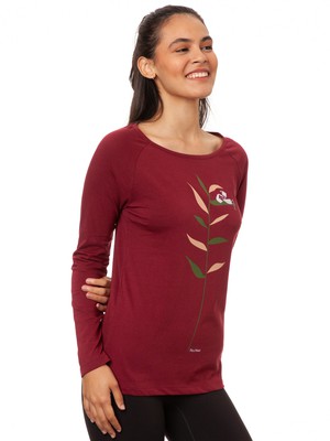 Raglan Longsleeve Booklover chestnut from FellHerz T-Shirts - bio, fair & vegan Raglan Longsleeve Booklover chestnut from FellHerz T-Shirts - bio, fair & vegan