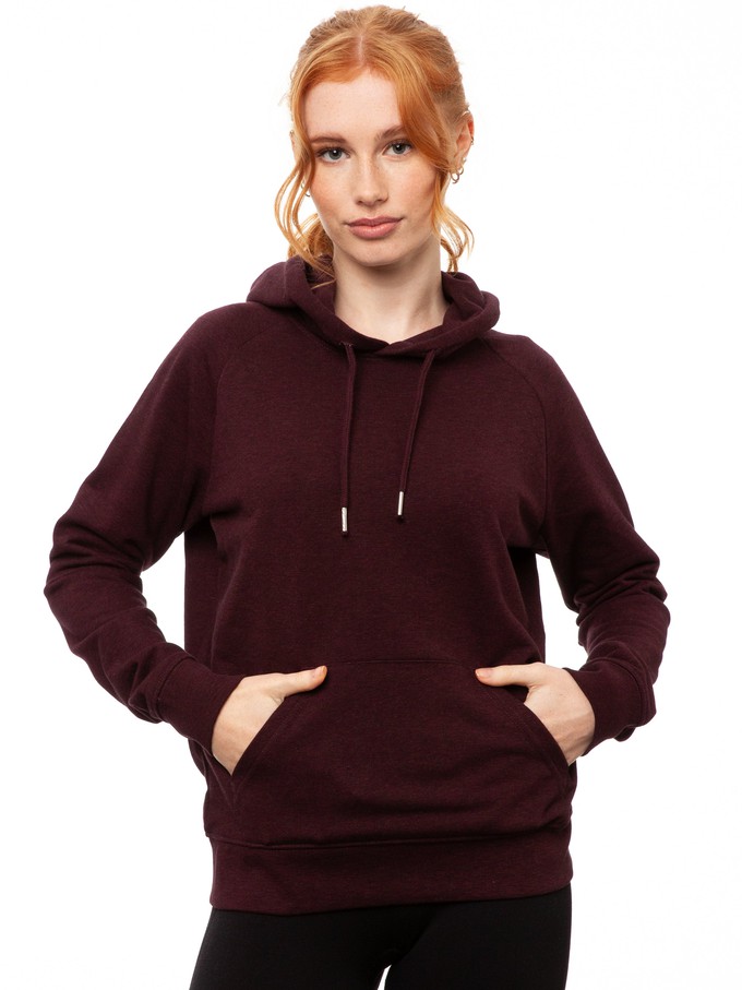 Hoodie Heather Grape Red from FellHerz T-Shirts - bio, fair & vegan