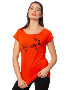 Faultier Cap Sleeve koi orange via FellHerz T-Shirts - bio, fair & vegan