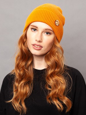 Beanie warm orange from FellHerz T-Shirts - bio, fair & vegan