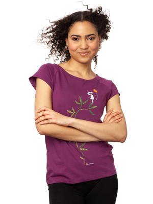 Astmädchen Cap Sleeve berry from FellHerz T-Shirts - bio, fair & vegan