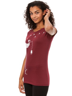 Pusteblume Cap Sleeve ruby from FellHerz T-Shirts - bio, fair & vegan