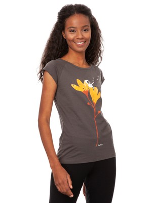 Gitarrenmädchen Cap Sleeve dark grey from FellHerz T-Shirts - bio, fair & vegan