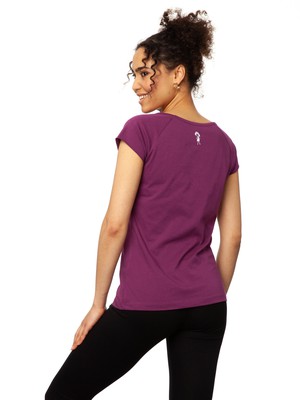 Astmädchen Cap Sleeve berry from FellHerz T-Shirts - bio, fair & vegan