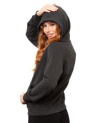 Hoodie Dark Heather Grey from FellHerz T-Shirts - bio, fair & vegan