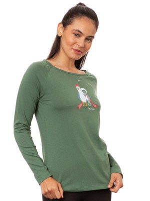 Raglan Longsleeve Möwen-Liebe ivy green from FellHerz T-Shirts - bio, fair & vegan Raglan Longsleeve Möwen-Liebe ivy green from FellHerz T-Shirts - bio, fair & vegan