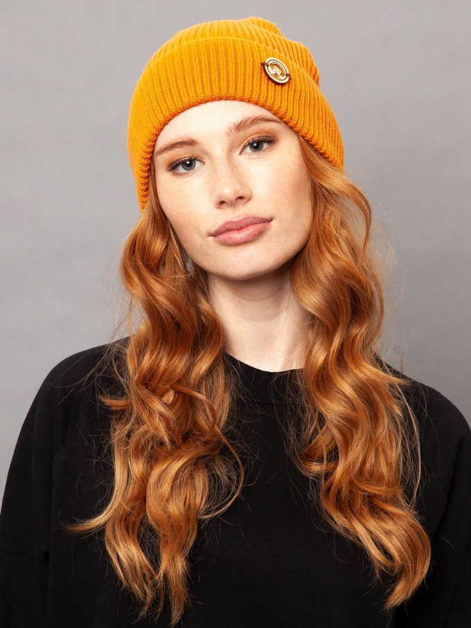 Beanie warm orange from FellHerz T-Shirts - bio, fair & vegan