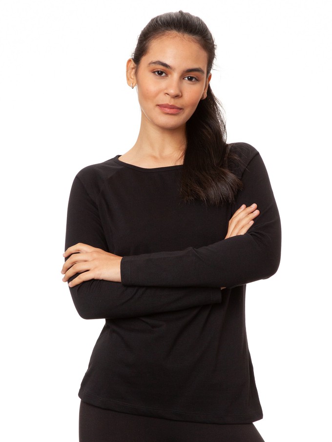 Raglan Longsleeve black from FellHerz T-Shirts - bio, fair & vegan