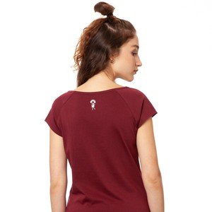Glücksklee Cap Sleeve ruby from FellHerz T-Shirts - bio, fair & vegan