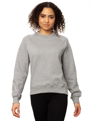 Raglan Sweater grey melange from FellHerz T-Shirts - bio, fair & vegan