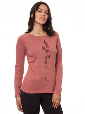 Raglan Longsleeve Glücksklee canyan rose from FellHerz T-Shirts - bio, fair & vegan Raglan Longsleeve Glücksklee canyan rose from FellHerz T-Shirts - bio, fair & vegan