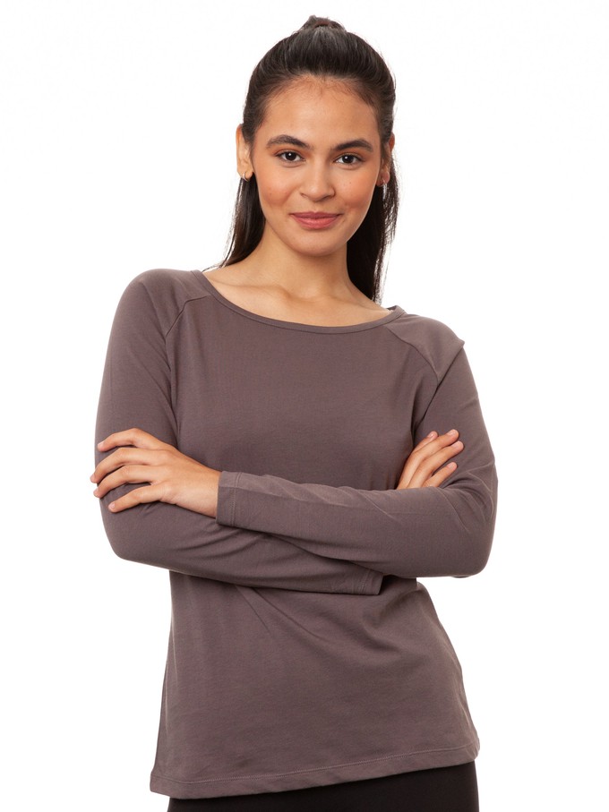 Raglan Longsleeve volcanic grey from FellHerz T-Shirts - bio, fair & vegan Raglan Longsleeve volcanic grey from FellHerz T-Shirts - bio, fair & vegan