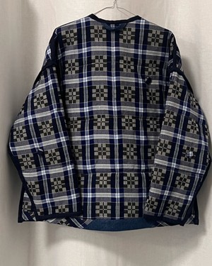Our "BLUE STRIPES " UNISEX Reversible Blankets Made COAT - S/M/L from Fitolojio Workshop