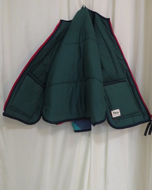 Our "LISA'S STRIPES"  Reversible Blanket Made COAT - M/L from Fitolojio Workshop