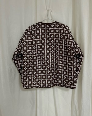 Our "WHITE DAISIES"  Reversible Blanket Made COAT - M from Fitolojio Workshop