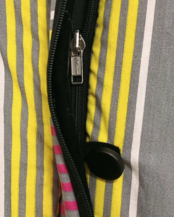 Our "SYNTH STRIPES"  Reversible Blanket Made COAT - M from Fitolojio Workshop