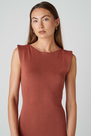 Ana dress - Copper brown from Floria Collective