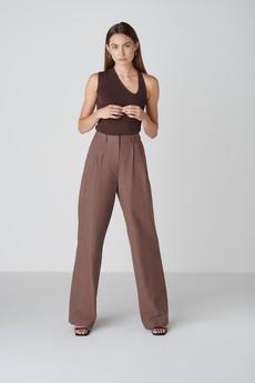 Bièl pants - Chocolate Brown via Floria Collective