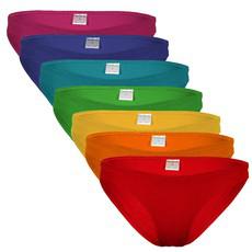 Bio Slips,7er-Set: Regenbogen via Frija Omina