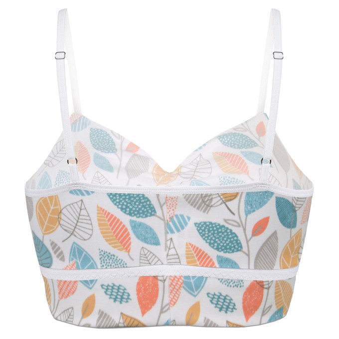 Bio Bustier Yoga Leaves (weiß) from Frija Omina