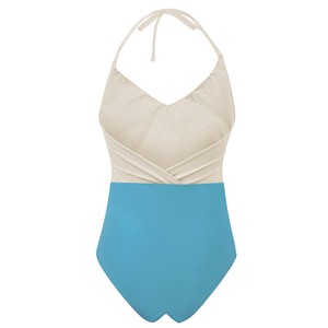 Recycling Badeanzug Swea creme + sailorblue from Frija Omina