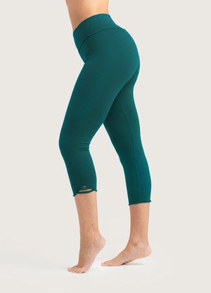 Bio Capri "Feel" Leggings smaragd from Frija Omina