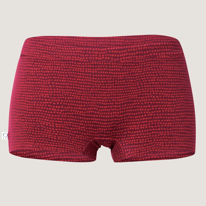 Bio-Baumwolle Damen-Badeshorts Isi Dots rot from Frija Omina